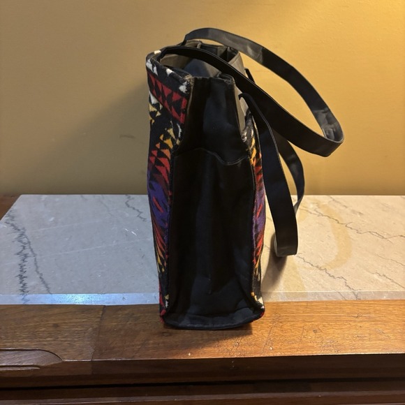 PENDLETON Wool Southwestern Blanket Bag Aztec Carry All RARE - Picture 3 of 13